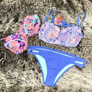 Xhilaration 2 piece set bundle DD XL purple pink